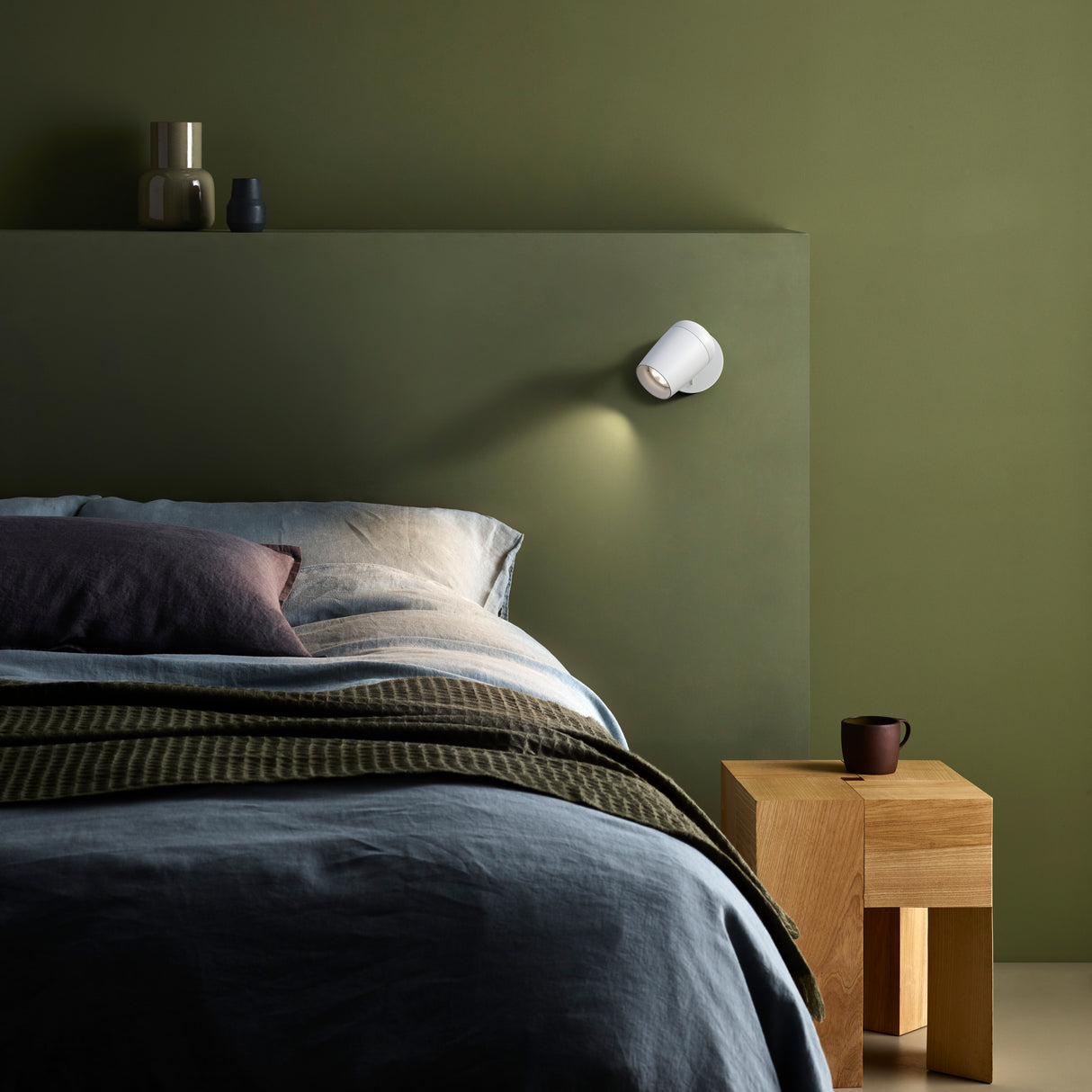 Elegant Matt White Koto Light Switch