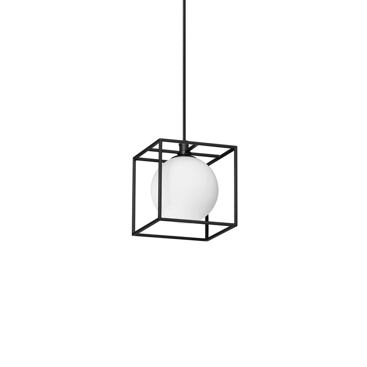 Sleek Black LINGOTTO Single-Bulb Pendant Light