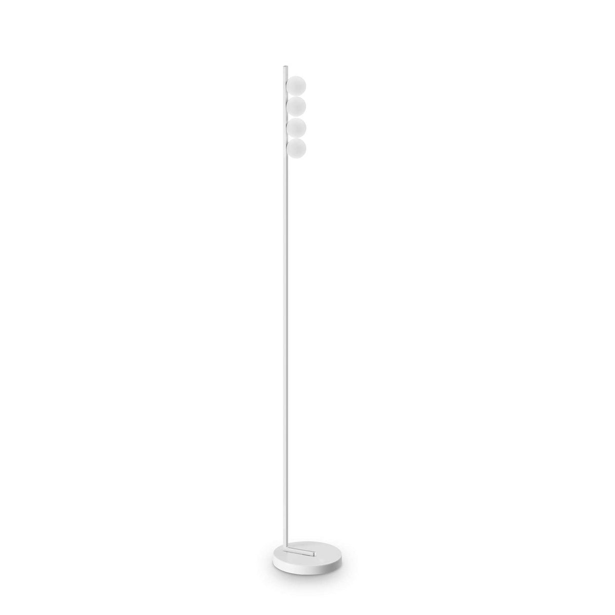 Elegant Quad-Sphere Pendant Light in Crisp White