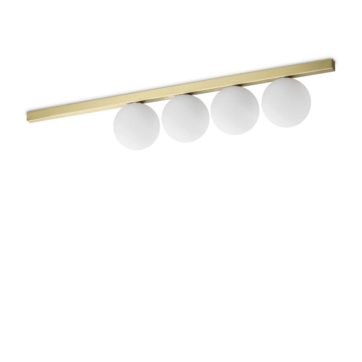 Quad-Lite Brass Flush Fixture