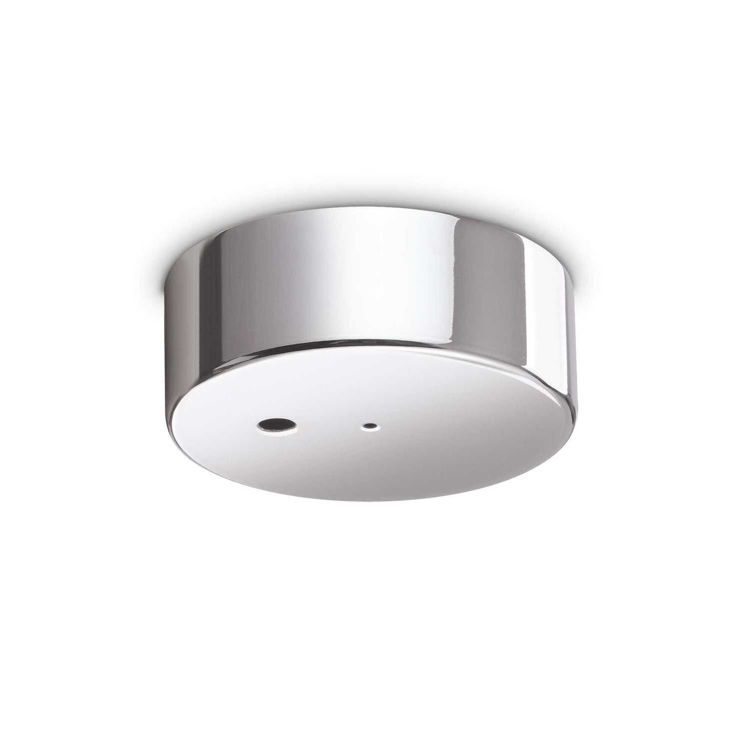 Magnetic Chrome Ceiling Rose with Single Light Fixture