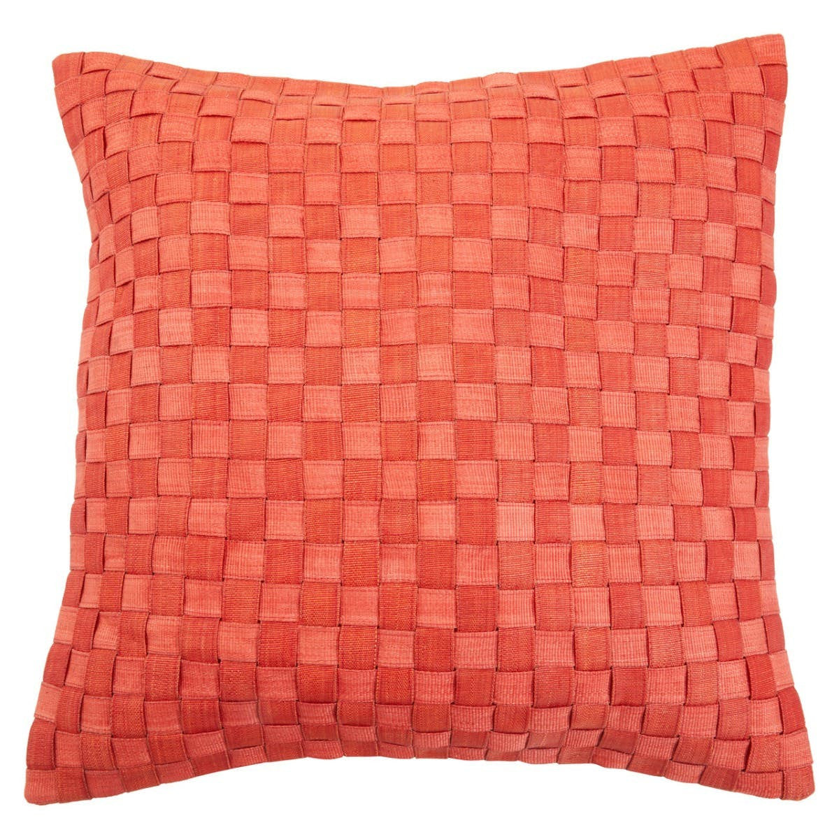 Weave Pattern Red Cushion