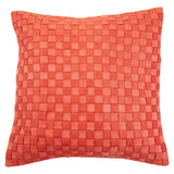 Weave Pattern Red Cushion