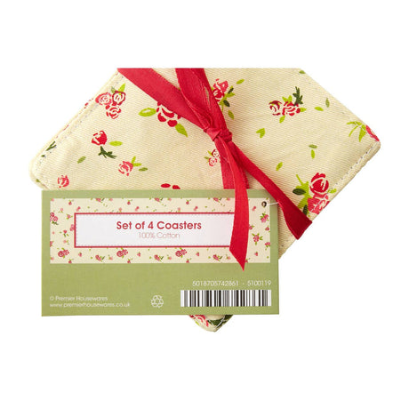 Rose Cottage Coaster - Set Of 4