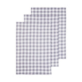 Doro Set Of Three Grey And White Tea Towels