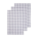 Doro Set Of Three Grey And White Tea Towels