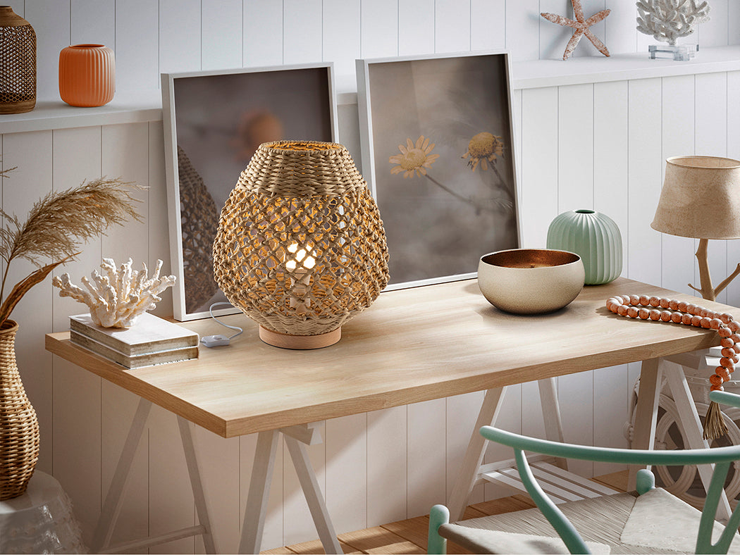 Yaiza Woven Paper Accent Lamp H35