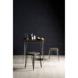District Black Metal / Elm Small Wood Stool