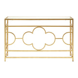 Merlin Gold Leaf Console Table