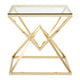Allure Square Champagne End Table