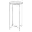 Allure Silver Mirror Tall Side Table