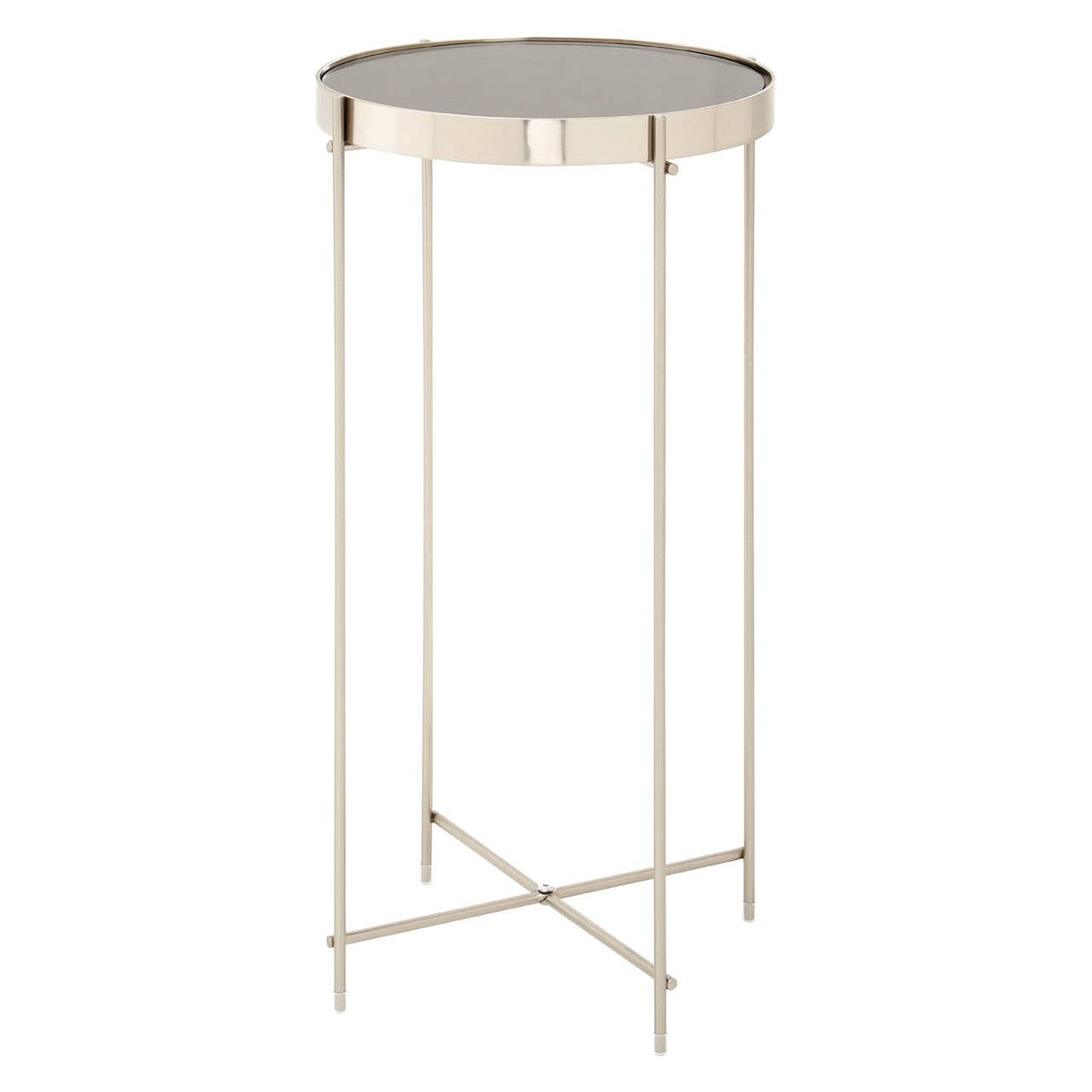 Allure Grey Mirror Tallside Table
