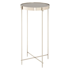 Allure Grey Mirror Tallside Table