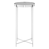Allure Grey Mirror Tallside Table