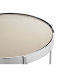 Allure Grey Mirror Tallside Table