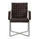 Buffalo Black Leather Quilted Chair