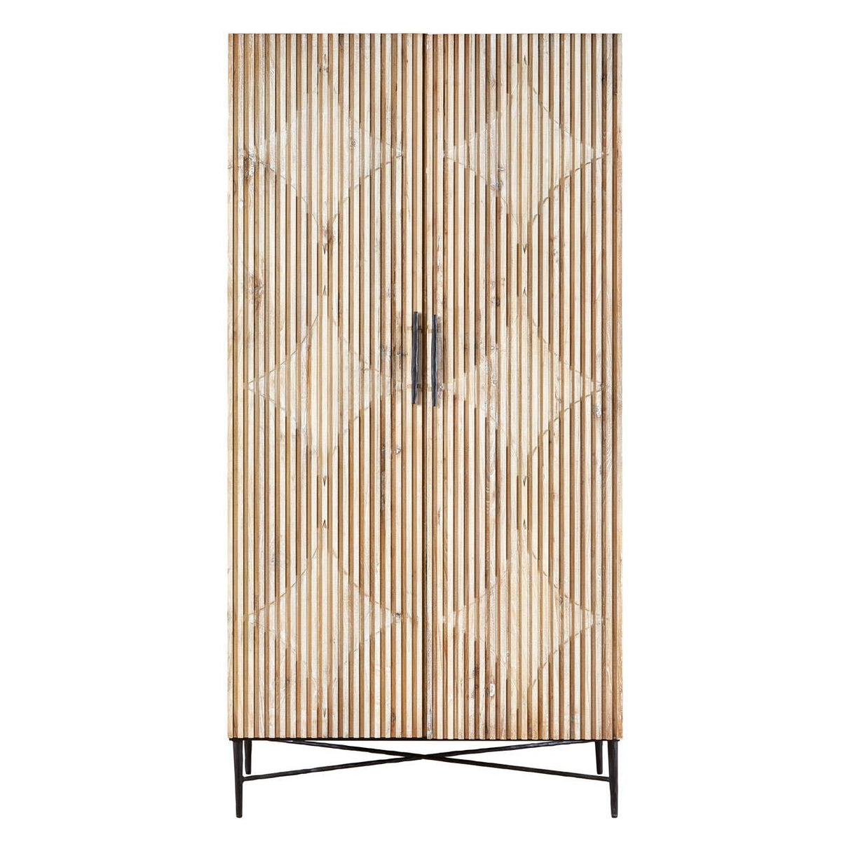 Kyra Grey Wash Elm Wood Wardrobe