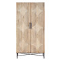Kyra Grey Wash Elm Wood Wardrobe