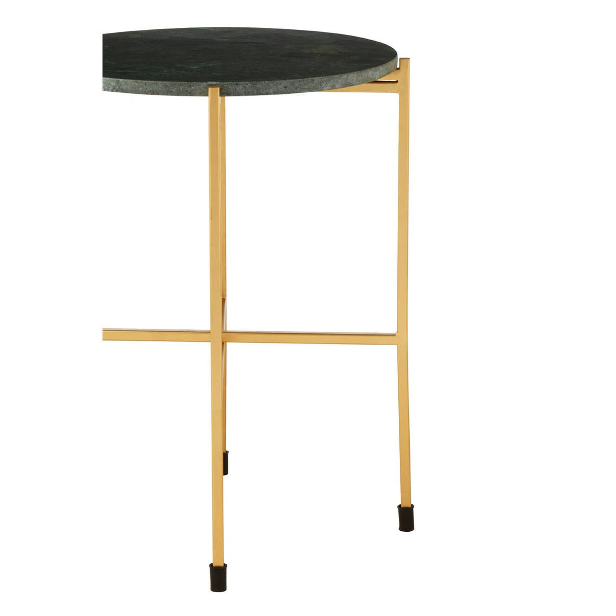 Templar Large Green Marble Top Side Table