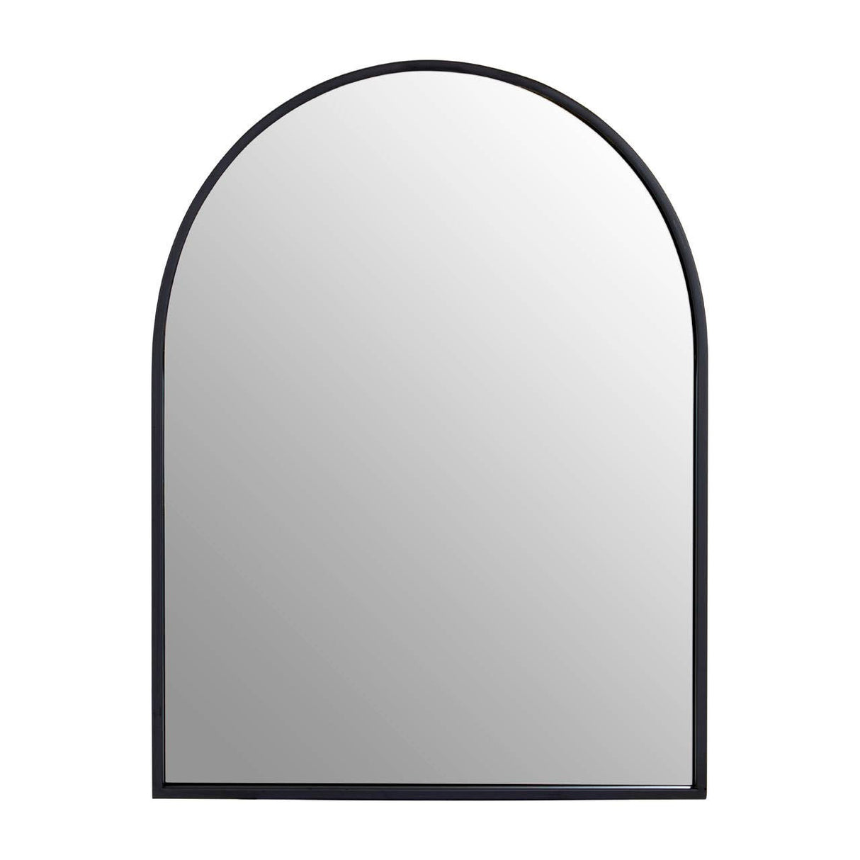 Trento Black Frame Arch Wall Mirror