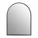 Trento Black Frame Arch Wall Mirror