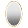 Avelino Illuminated LED Gold Oval Mirror
