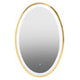 Avelino Illuminated LED Gold Oval Mirror