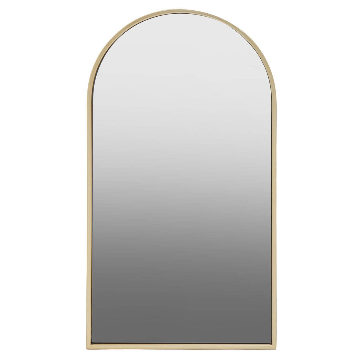 Trento Gold Frame Large Arch Wall Mirror
