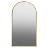 Trento Gold Frame Large Arch Wall Mirror