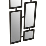 Beauly Black Finish Iron Wall Mirror