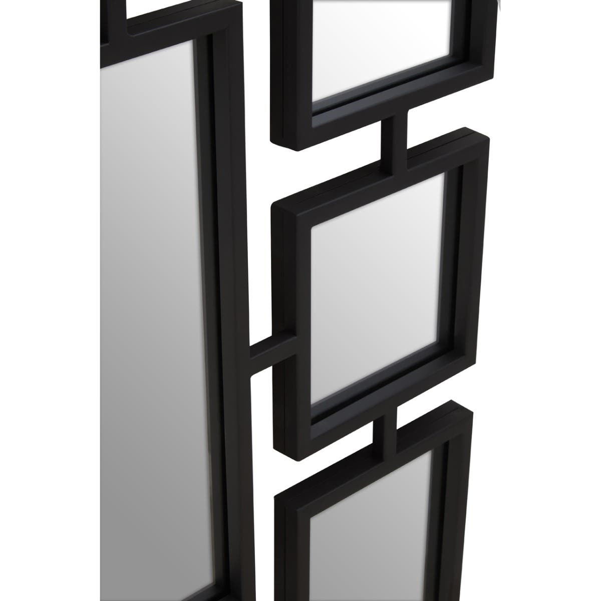 Beauly Black Finish Iron Wall Mirror