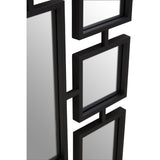 Beauly Black Finish Iron Wall Mirror