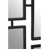 Beauly Black Finish Iron Wall Mirror