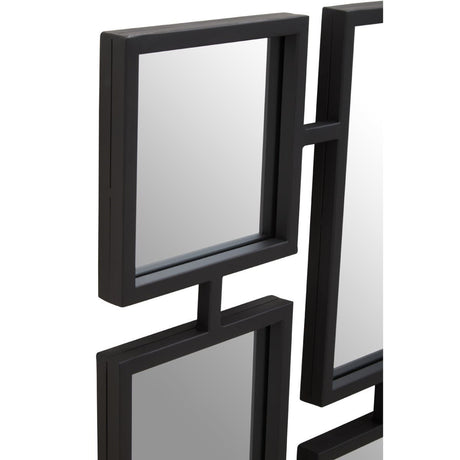 Beauly Black Finish Iron Wall Mirror
