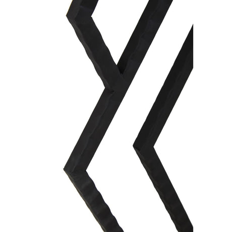 Beauly Black Finish Hexagonal Wall Mirror