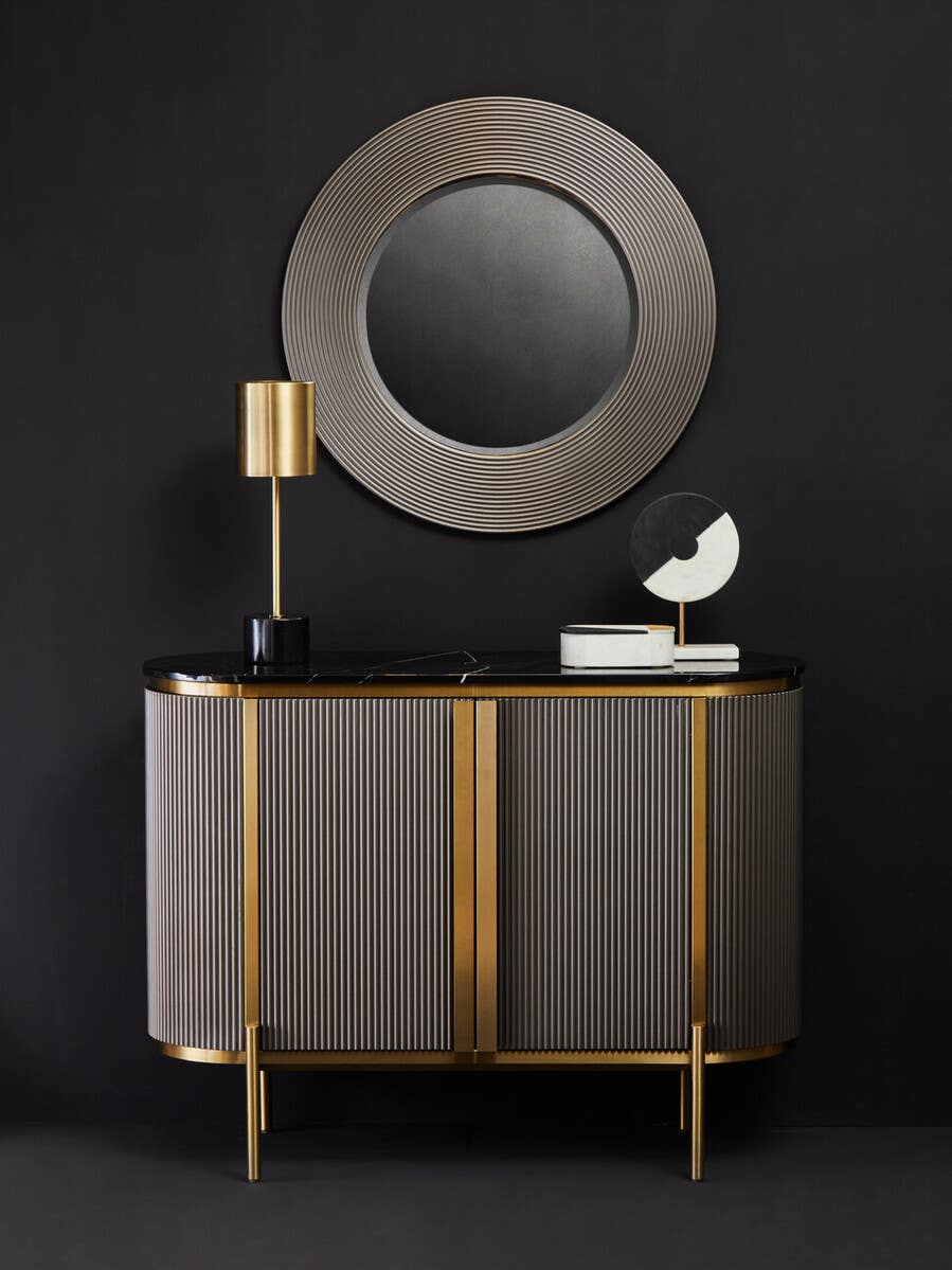 Dervio Round Wall Mirror