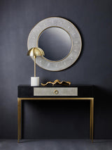 Deruta Grey Shagreen Wall Mirror