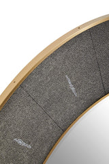 Deruta Grey Shagreen Wall Mirror