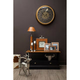 Churchill Genuine Tan Leather Candle Holder