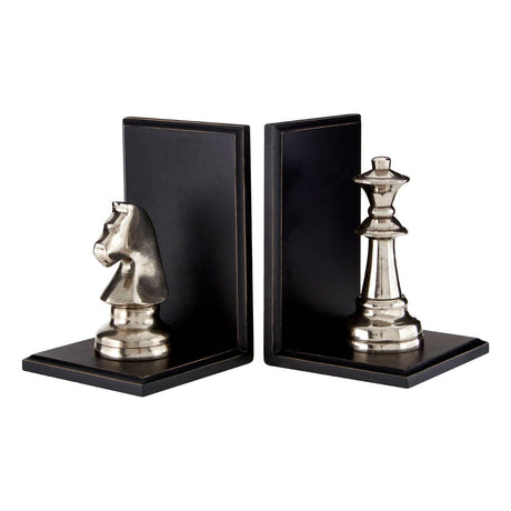 Kensington Townhouse Small Chess Bookends - Set Of 2