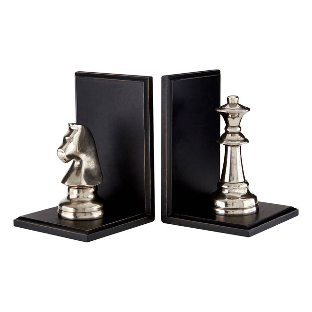 Kensington Townhouse Small Chess Bookends - Set Of 2