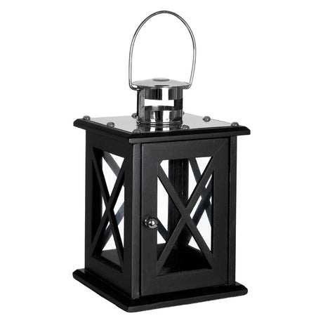 Hampstead Small Black Criss Cross Lantern