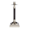 Nickel / Black Finish Candle Holder