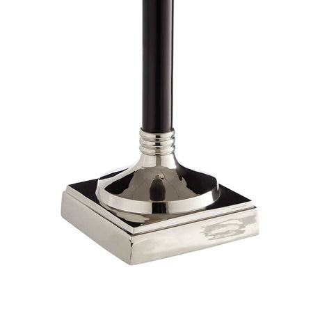 Nickel / Black Finish Candle Holder