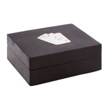 Churchill Games Black Mango Wood Playing Card Box