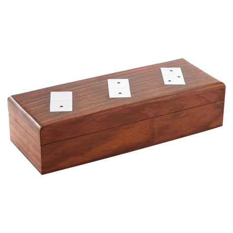 Churchill Sheesham Wood Domino Set Games