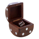 Churchill Sheesham Wood 5 Dice Box