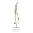 Boho Small Silver Horn Ornament