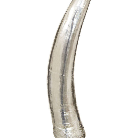 Boho Small Silver Horn Ornament