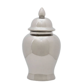 Kensington Townhouse Small Ceramic Silver Jar